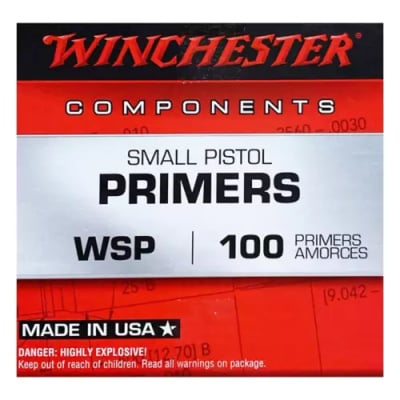 Primers: Winchester small pistol (100)